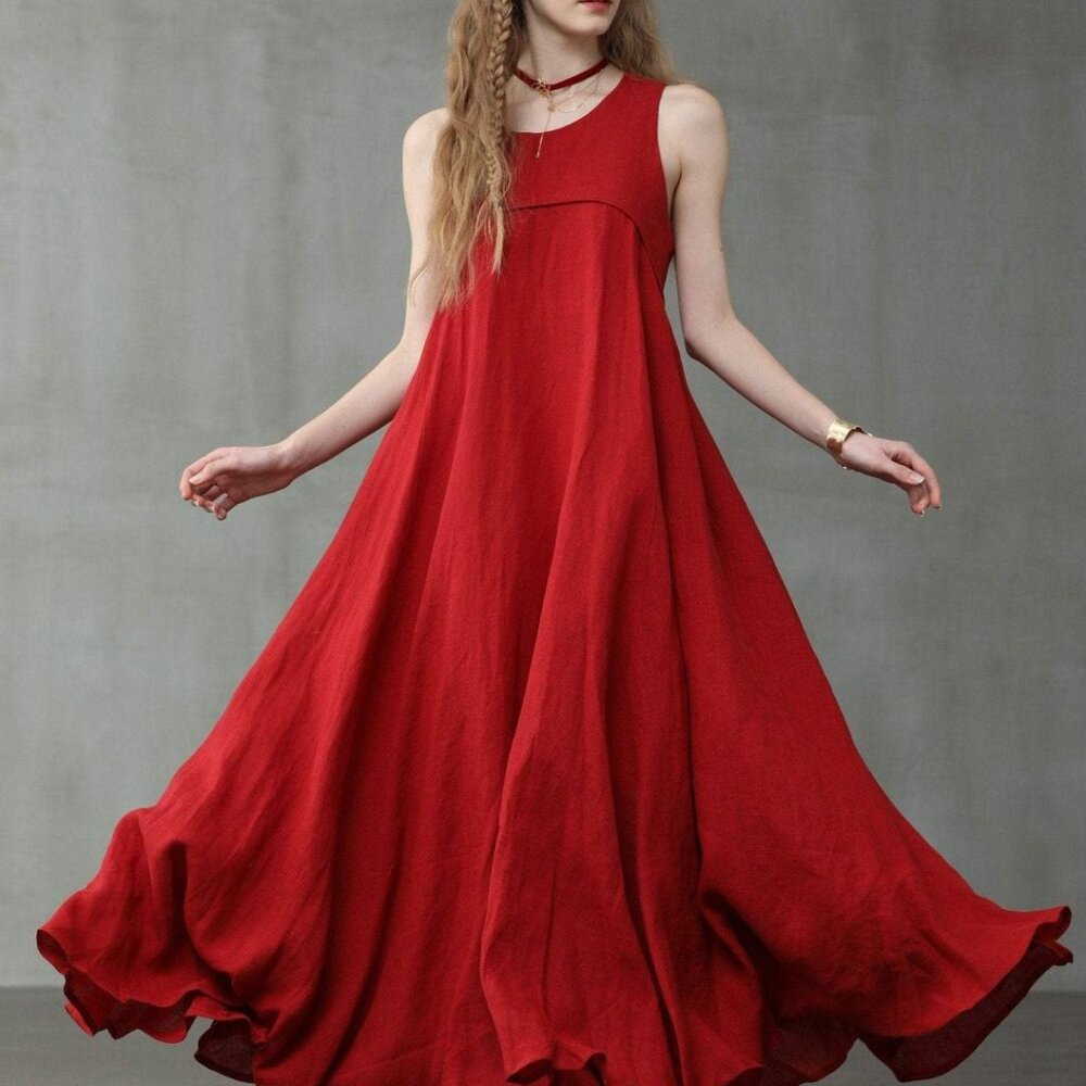 Linennaive Maxi Linen Dress